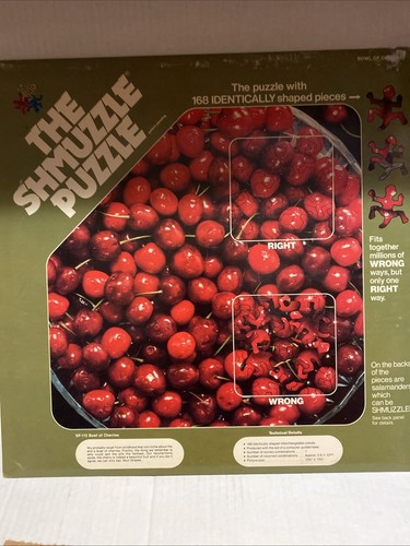 Vintage The Shmuzzle Puzzle “A BOWL OF CHERRIES . NEW.