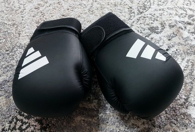 Top Zustand: Adidas Hybrid 25 Boxhandschuhe 14 oz Schwarz