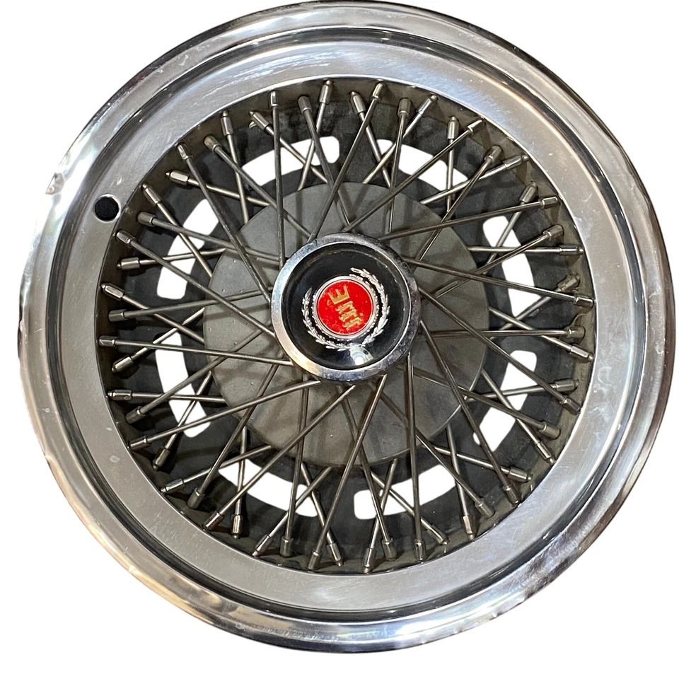 Vintage '77 '79 Ford Cougar Gran Torino Spoke Hubcap 15” Set of 4 OEM Parts - Image 4 of 4