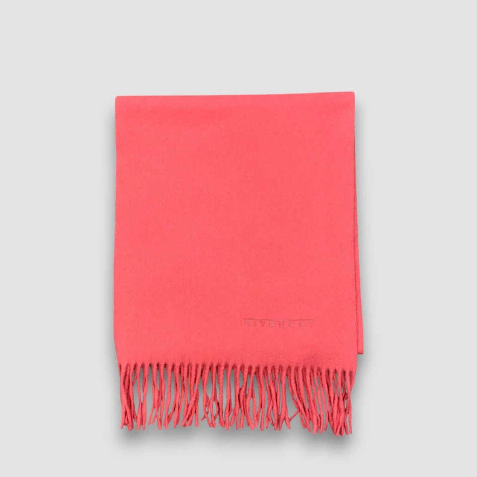 Bufanda de Lana Givenchy Vintage Clásica Flecos Calentador Invierno Cuello Bufandas 12x55 Foto 2 de 4