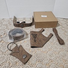 Viking Renaissance Medieval Costume Cosplay Kit Belt Sheath Headband Armband Etc