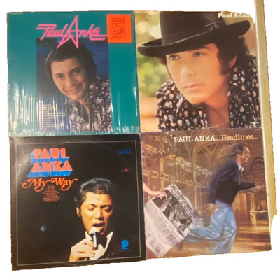 Paul Anka 4xLP Set: Puppy Love + Headlines + My Way + Paul Anka (1971))