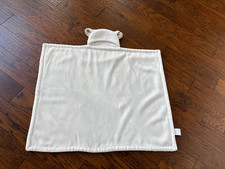 Little Miracles Baby Blanket White Sherpa Sheep Lamb Hood w Ears Excellent 