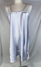 Flora Women s Nikrooz Satin Size Medium Chemise Slip Periwinkle