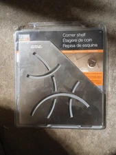 Schluter Pentagon Corner Shelf-e Curve Design Brushed Stainless Steel SES2D6EB