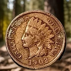 1902 Indian Head Cent Actual Coin Shown - 25
