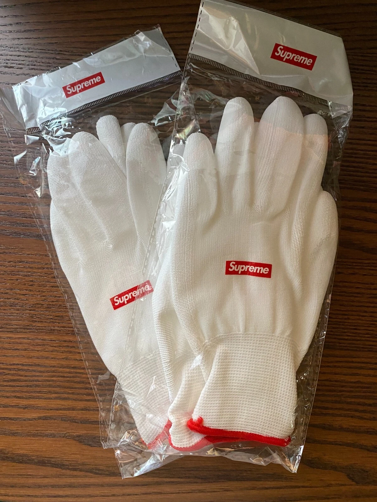 NOUVEAUX GANTS CAOUTCHOUTÉS SUPREME AUTHENTIQUES FW20 LIVRAISON GRATUITE BLANC OSFA