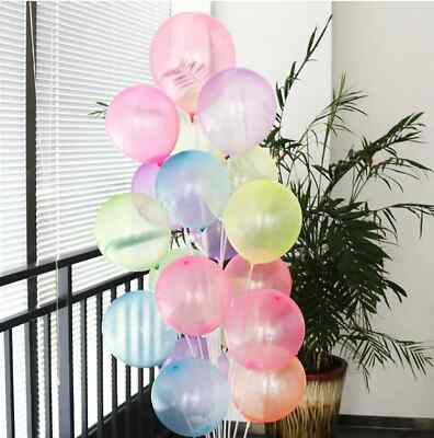Transparent Luftballons Klar BALON LATEX Helium Geburtstag Party Deko Kristallballon