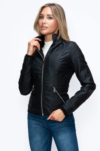 YMI Removable Faux Layered Multi-Pocket Jacket with Fuzzy Hood 2X - Picture 4 of 8