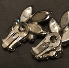 Juliana D & E Earrings Smokey Rhinestone & Dangle Crystal Aurora Borealis Clip — photo 7