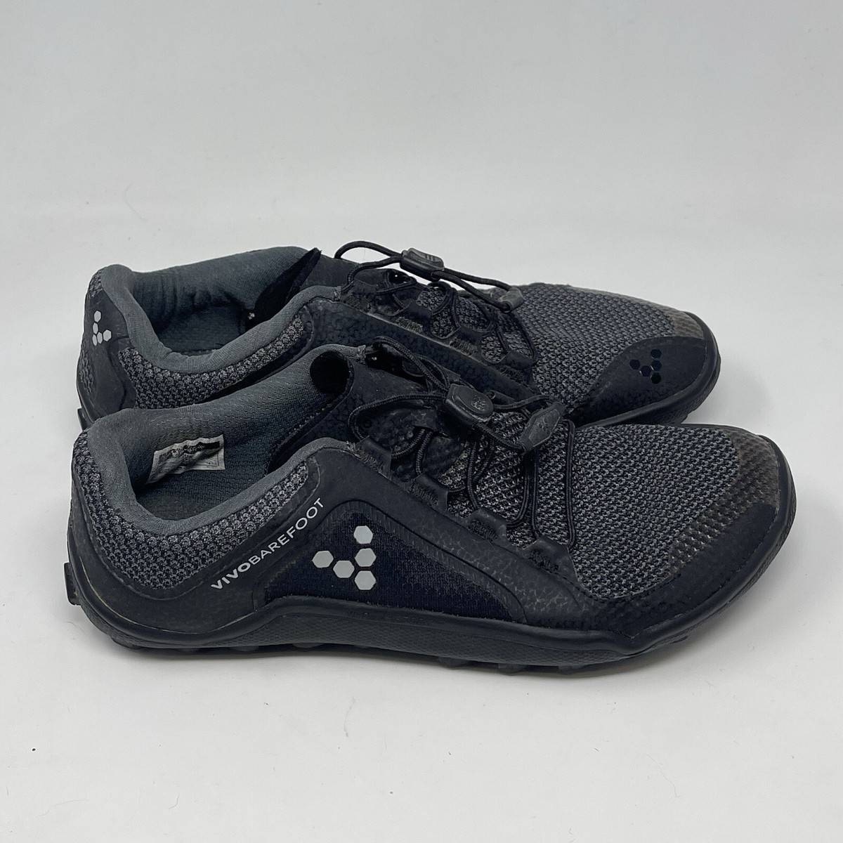 VivoBarefoot Primus Trail Running Shoes Womens 6 EU 37 Black Knit 