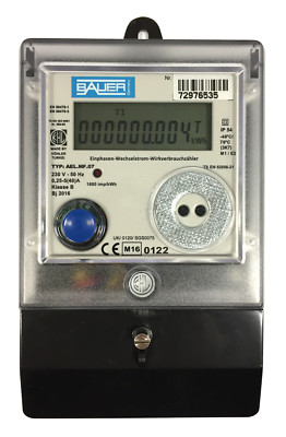 Elektronischer Wechselstromzähler 5/40 A. MID-Zulassung von BAUER