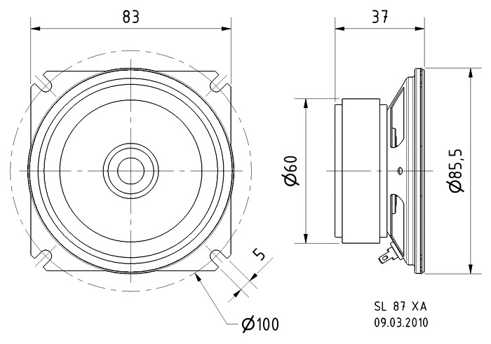 Thumbnail - Visaton Sl 87 Xa 8ohm Ip65 8cm 80mm Breitband Lautsprecher Boxen