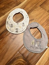 Newborn baby boy bibs. Includes two
