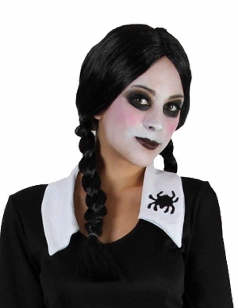 Wednesday Addams Creepy School Girl Women's Halloween Costume