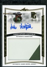 2014 Leaf Perfect Game National Showcase Auto Patch Christopher Chatfield /25