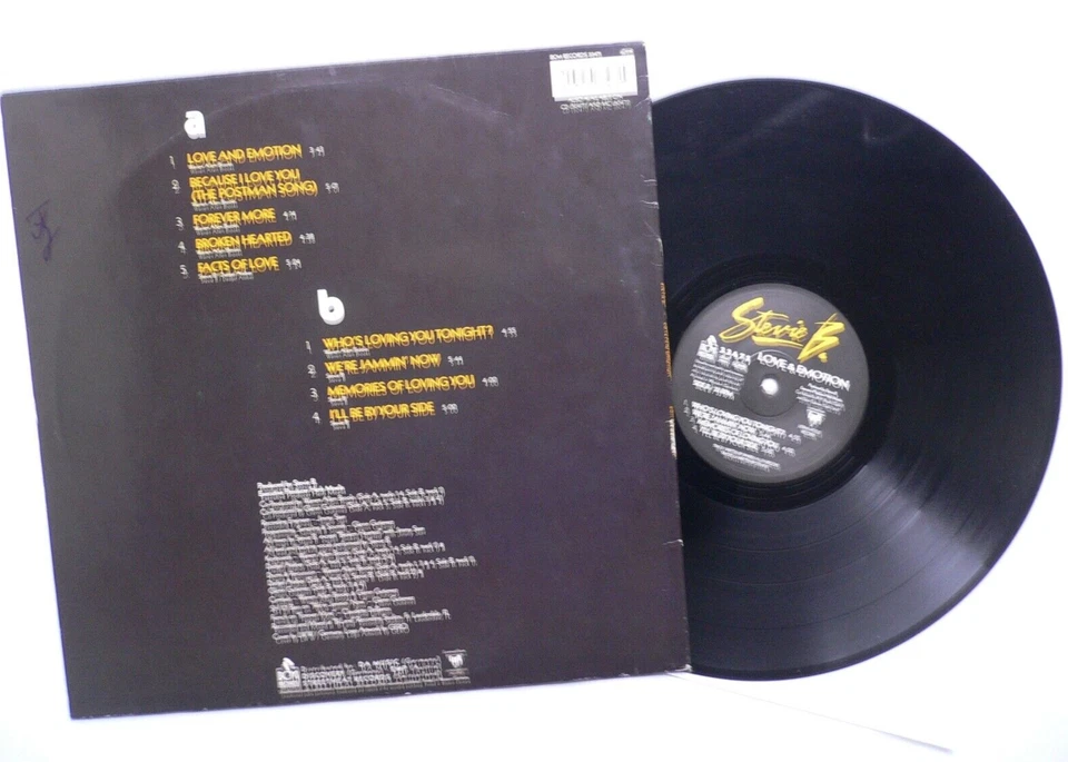 STEVIE B. - LOVE & EMOTION - LP ALBUM - GER 1990 - BCM 33471 - Bild 4 von 4