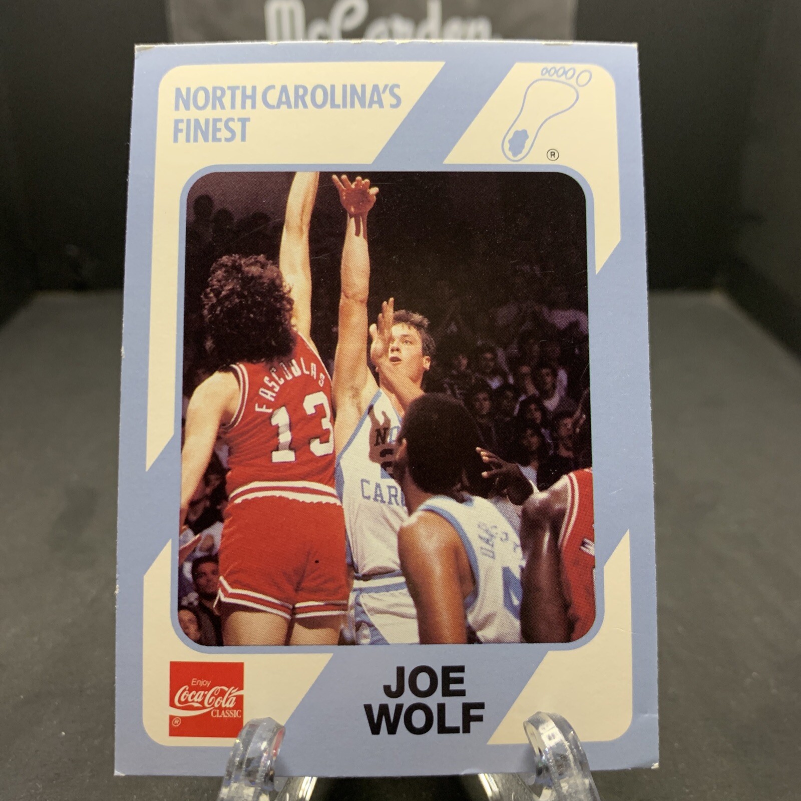 1989 Collegiate Collection/Coca-Cola North Carolina's Finest Joe Wolf #138