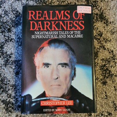 Realms Of Darkness 1st Edition Hardcover w/ Dust Jacket Christopher Lee GB 1985