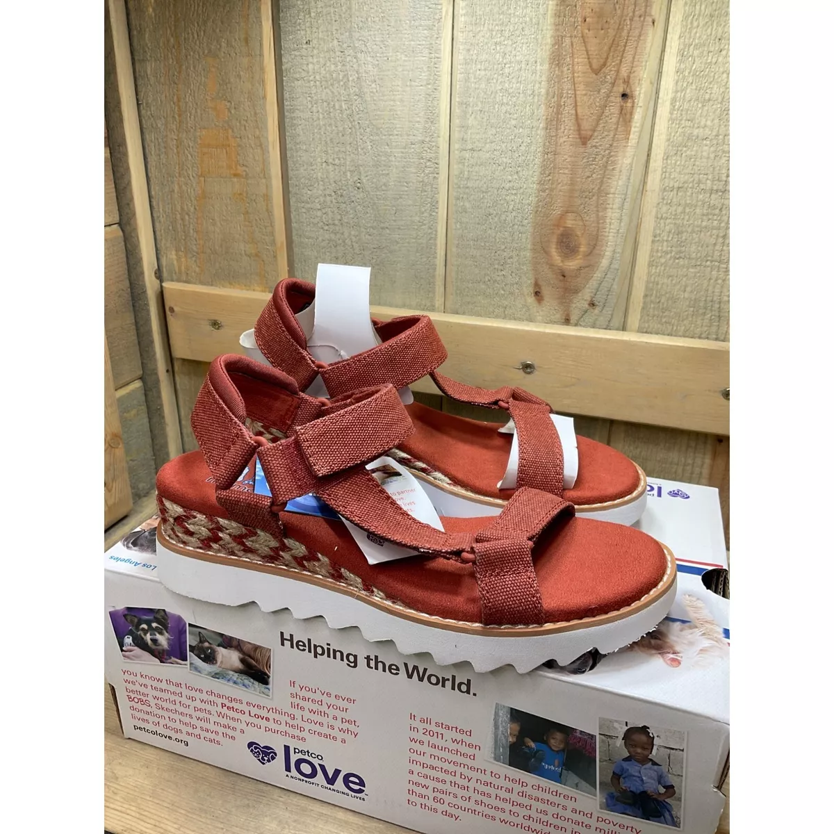 NEW US6 Bobs By Skechers  Desert Kiss Tea Time Sandal Brick