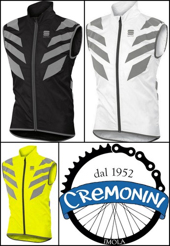 Gilet bici ciclismo Sportful antivento Reflex antipioggia smanicato  visibilità | eBay