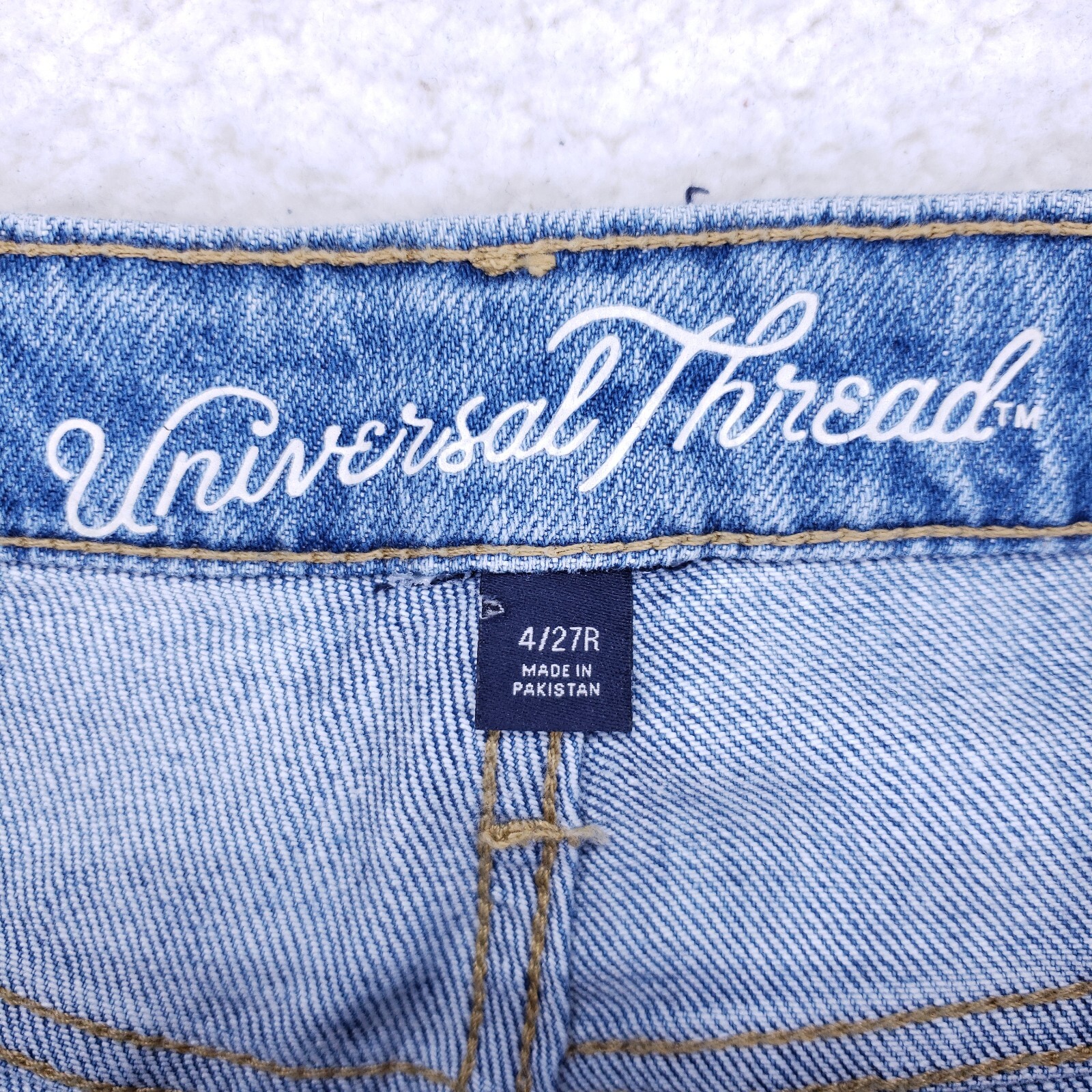 Universal Thread Destroyed Straight Raw Hem Jeans… - image 9