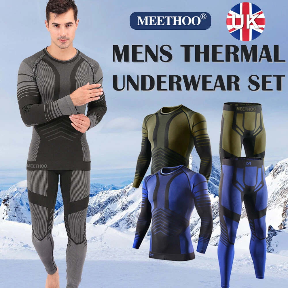 MEETYOO Men's Thermal Underwear Set Wicking Long Johns Quick Dry Base Layer  Suit eBay