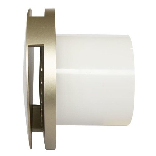 Silencieux Rond Salle de Bain Extractor Fan 125mm/12.7cm avec Or Avant Housse - Picture 3 of 4