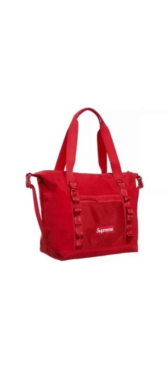 Sac fourre tout zippé rouge foncé Supreme Cordura FW20B13 100 % authentique sac de voyage 