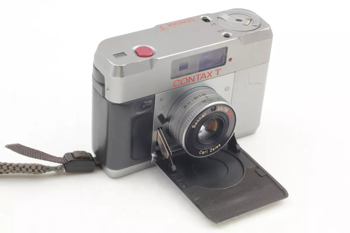 Rare! For Parts】Contax T w/ Sonnar 38mm f/2.8 Lens Film Camera