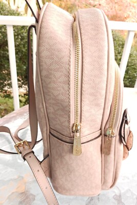 Michael Kors MEDIUM Pink Abbey Signature MK Logo Applique  display picture 1