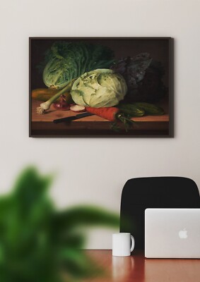 Johannes Ludvig Camradt: Køkkenurter Küchenkraut. Kunst Giclée Museum Geschenk Druck