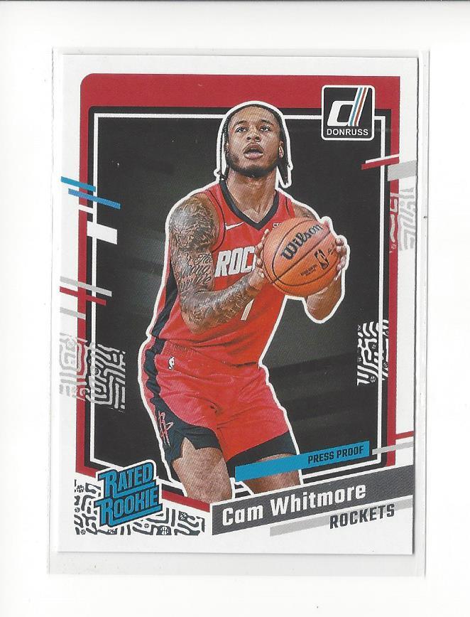 2023-24 Donruss Press Proof Silver #211 Cam Whitmore RC Rookie Rockets