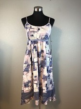NWT Vera Wang Spaghetti Strap Sundress in shades of Lilac and Gray/Blue Size S