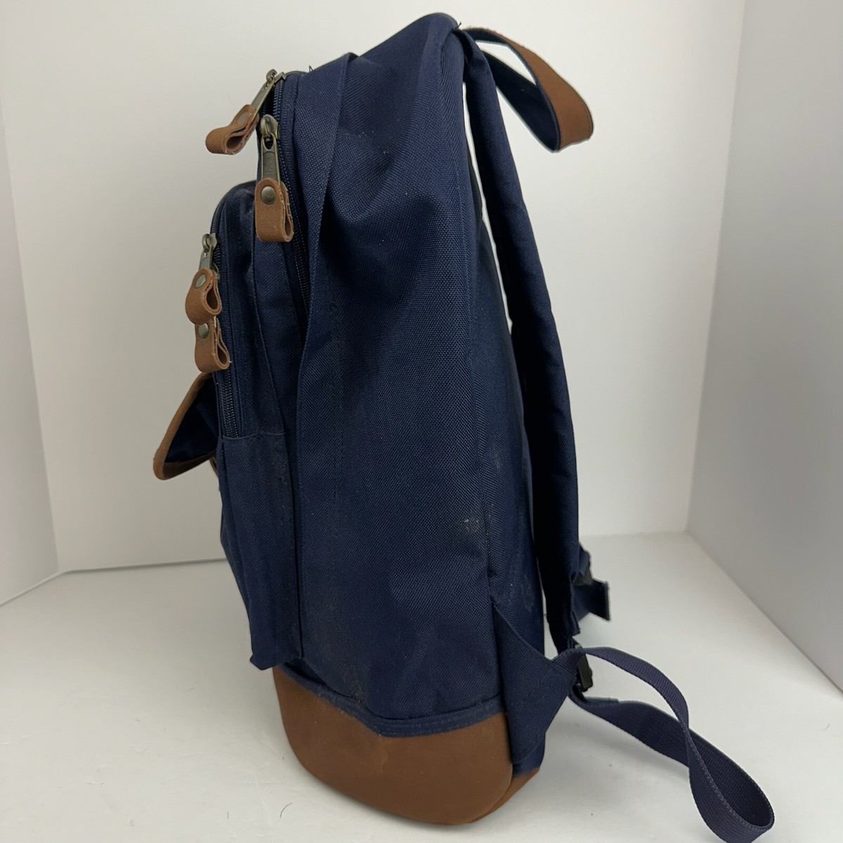 WILSON キャンバス レザー バッグ Wilson Tennis Blue Canvas Leather Day Backpack Vintage 70s 80s
