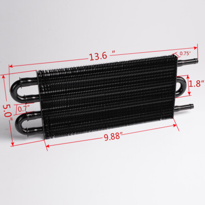 Fit For Auto/MT Radiator Universal Aluminum Remote Transmission Oil Cooler Kit