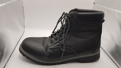 Herren Stiefel Fila grau/schwarz  45 keine Einlagen Second Hand 20.08.2024 68A