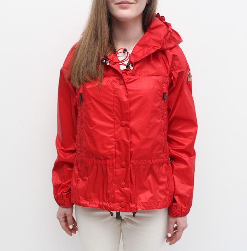 Full Zip Jacket Windbreaker Hooded Red 