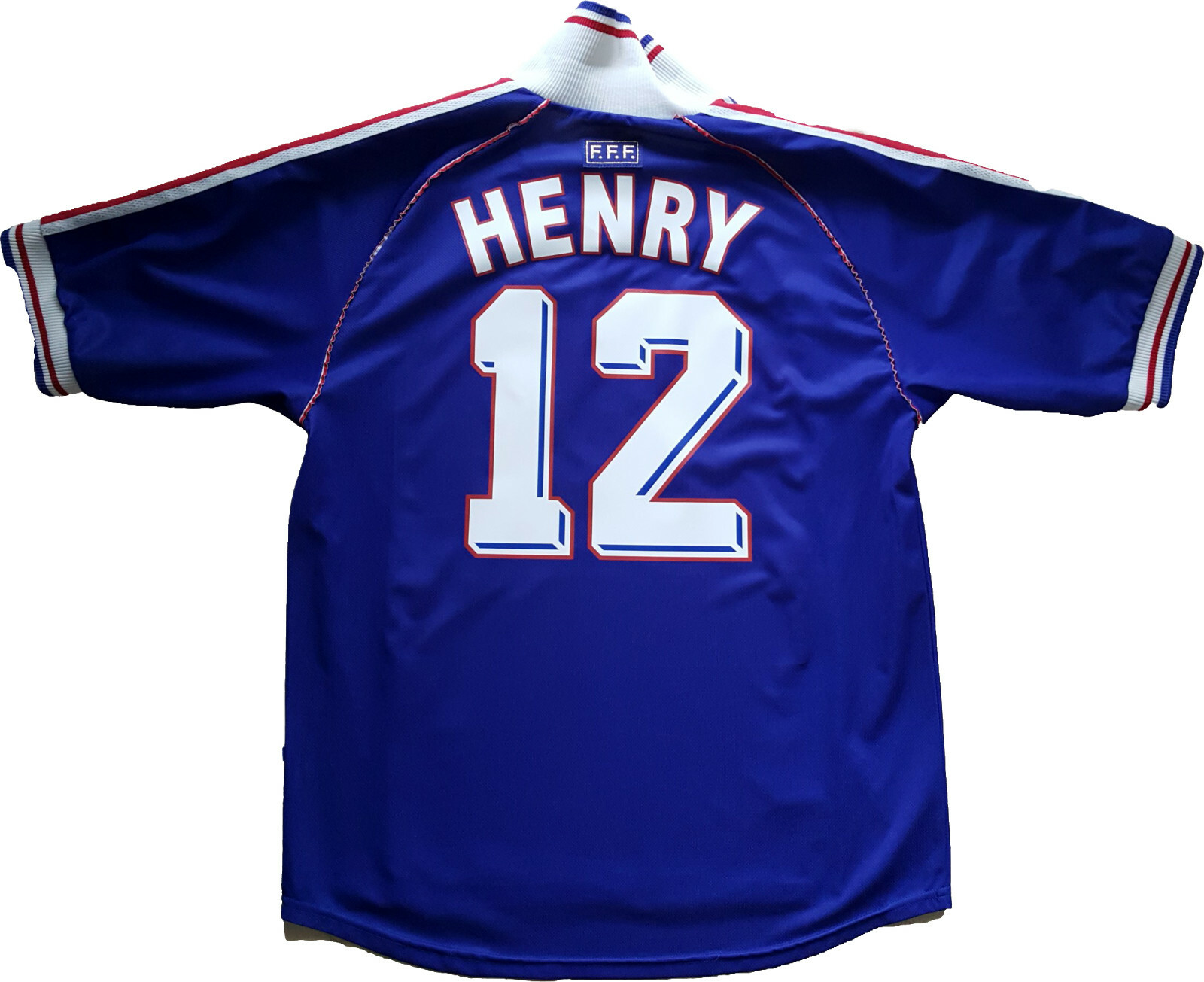 Maglia Francia Henry 1998 World Cup 98 Vintage Adidas shirt Jersey away L Maglia Francia Henry 1998 World Cup 98 Vintage Adidas shirt Jersey away L
