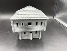28mm, 3D Printed, UnPainted AWI/ FIW, Blockhouse, Black Powder (Blockhouse 1-1)