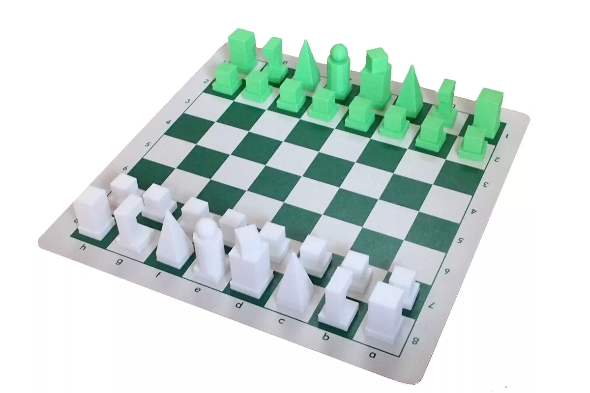 Bauhaus Chess Pieces Handmade Wooden Chess Pieces Set Chess 