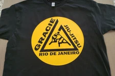 Gracie Fighter BJJ Brazilian Jiu Jitsu T-shirt Tee MMA Mixed Martial arts