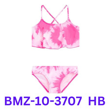 Kanu Surf girls Alania Flounce Bikini Two Piece Swimsuit, Beach Girl Pink, 12 US