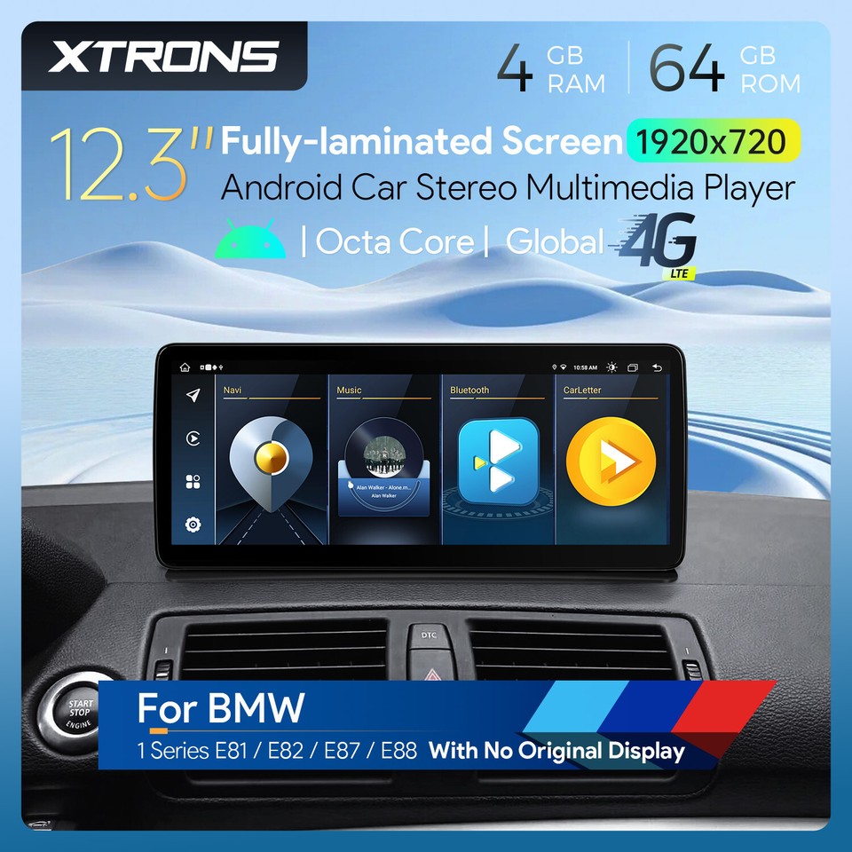 10.25" Carplay Screen Für BMW 1er E81 E82 E87 E88 2006