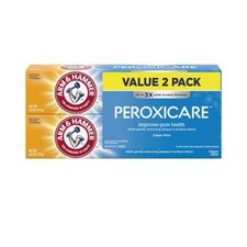 Arm Hammer PeroxiCare Tartar Control Fluoride Toothpaste with Baking Soda 2PK.