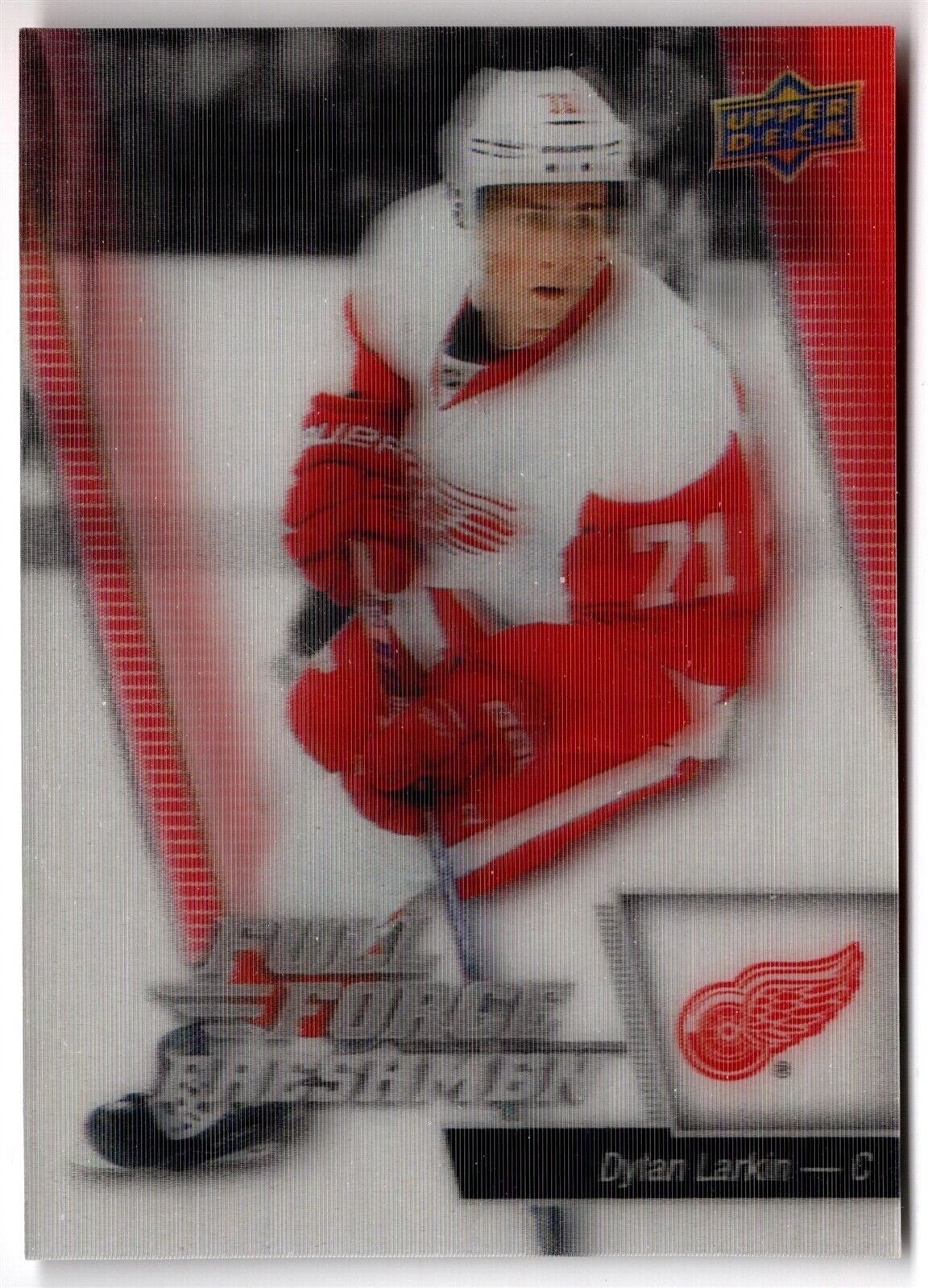 2015-16 Upper Deck Full Force 3D Freshmen DYLAN LARKIN #120 Detroit Red Wings RC