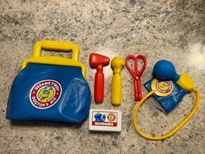 Sesame Street Doctor's Kit 1993 Vintage Bag And Accessories