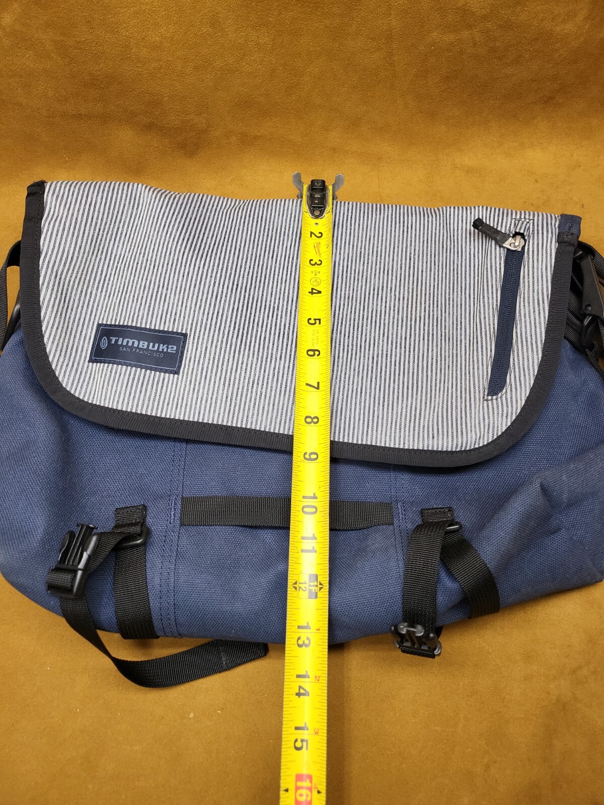💥Timbuk2 San Francisco Mens Messenger Bag Pinstripe … Gem