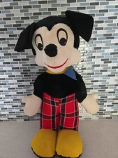 VTG J Swedlin Inc Walt Disney Character Mickey Mouse Plush Bean Collectible RARE