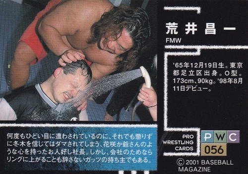 Shoichi Arai 2001 BBM Pro Wrestling #056 - Bild 2 von 2